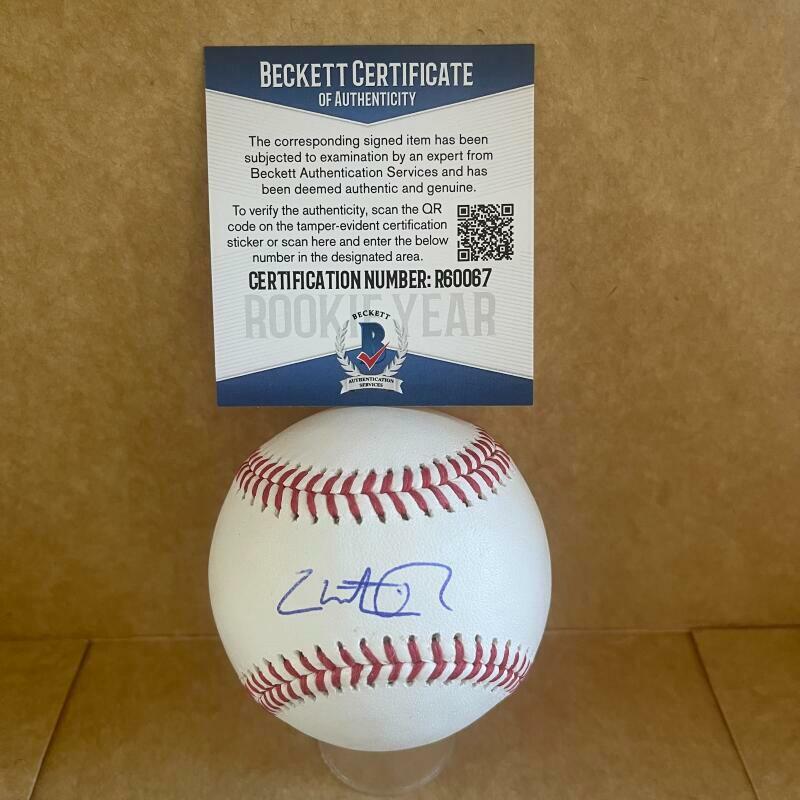 CHRISTIAN ROA CINCINNATI REDS ROOKIE YEAR SIGNED AUTO M.L. BASEBALL BAS R60067