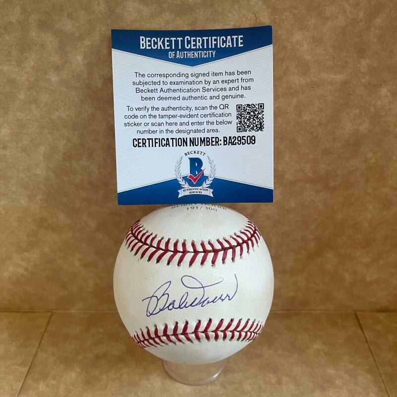 BOBBY DOERR BOSTON RED SOX SIGNED AUTO M.L. BASEBALL BAS BA29509