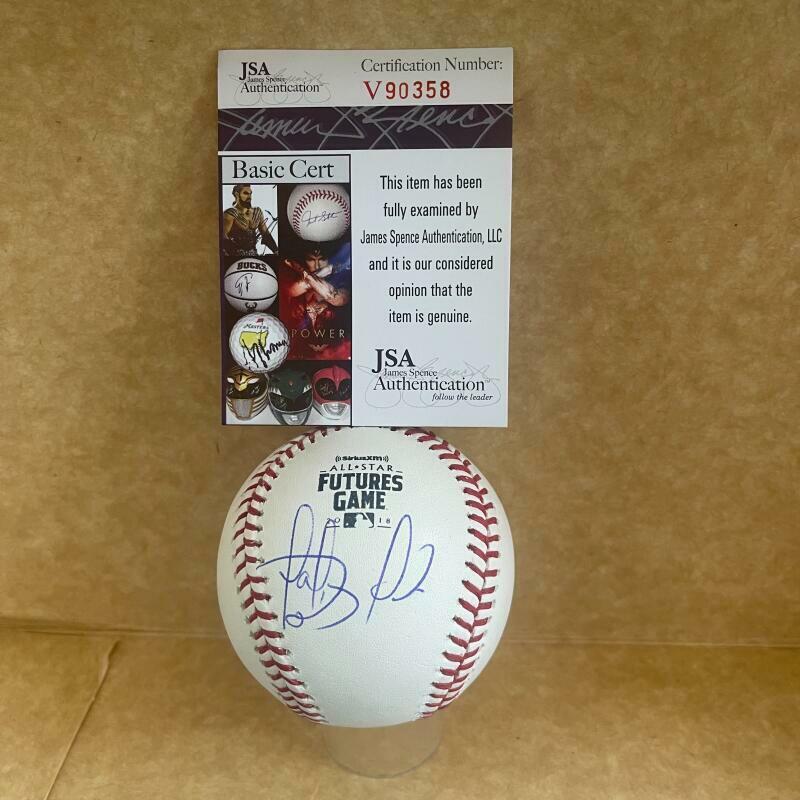 FERNANDO TATIS SAN DIEGO PADRES SIGNED AUTO 2018 FUTURES GAME BASEBALL JSA V9035