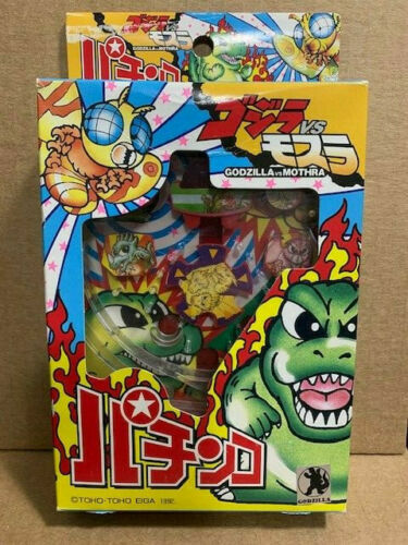 GODZILLA VS MOTHRA PACHINCO GAME 1992 RARE+ORIGINAL PACKAGE AMAZING CONDITION COLLECTIBLE MEMORABILIA