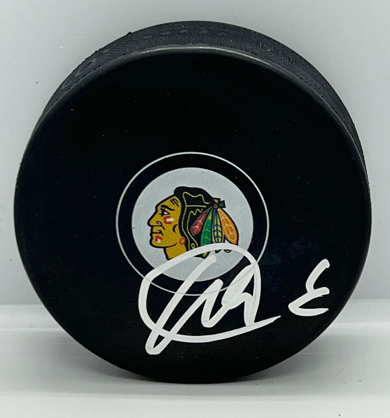Dominik Kubalik signed Chicago Blackhawks Puck autographed Hawks