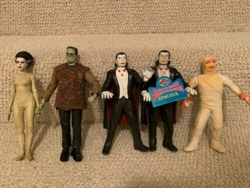 FRANKENSTEIN DIAMOND SELECT+MUMMY+2 DRACULA+BRIDE OF+BONUS FIGURES LOT OF 7 COLLECTIBLE MEMORABILIA