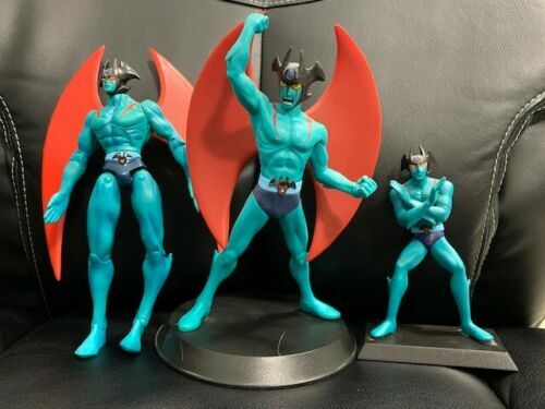 DEVILMAN LOT OF 3 ACTION FIGURES FROM 90’S ONE BOX AMAZING CONDITION+RARE COLLECTIBLE MEMORABILIA