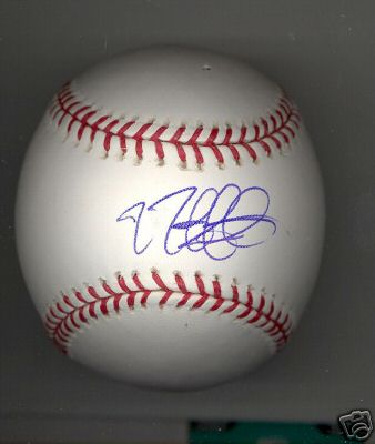 NICK JOHNSON BALTIMORE ORIOLES SIGNED OFFICIAL ML BALL