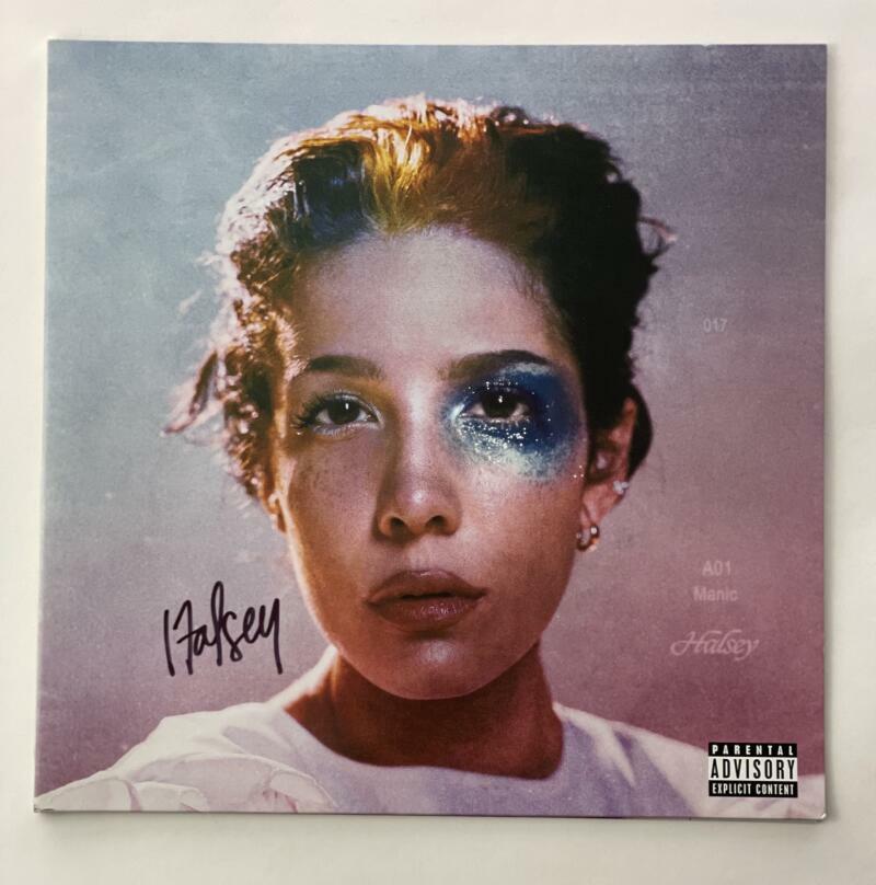 HALSEY SIGNED AUTOGRAPH ALBUM VINYL RECORD - SEXY SINGER, MANIAC, BADLANDS JSA