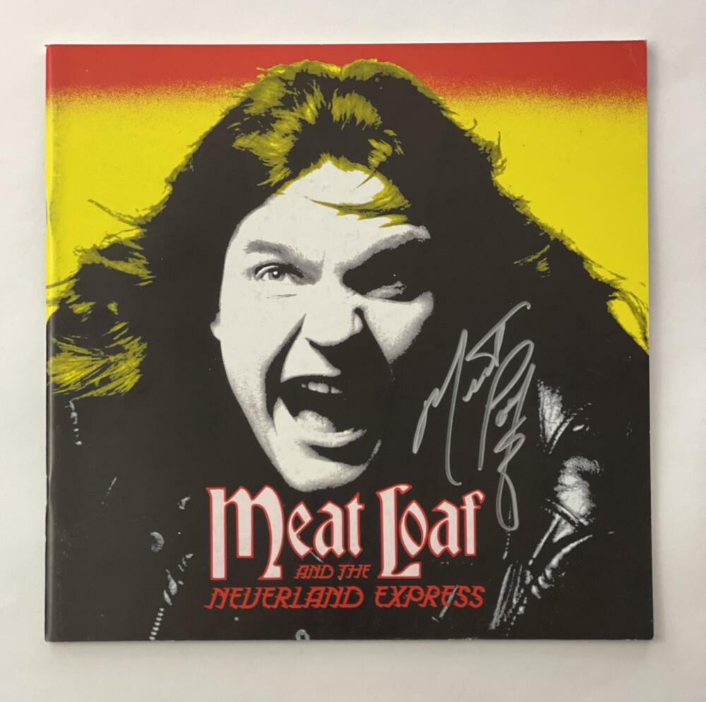 MEAT LOAF SIGNED AUTOGRAPH AND THE NEVERLAND EXPRESS TOUR BOOK PROGRAM W/ JSA