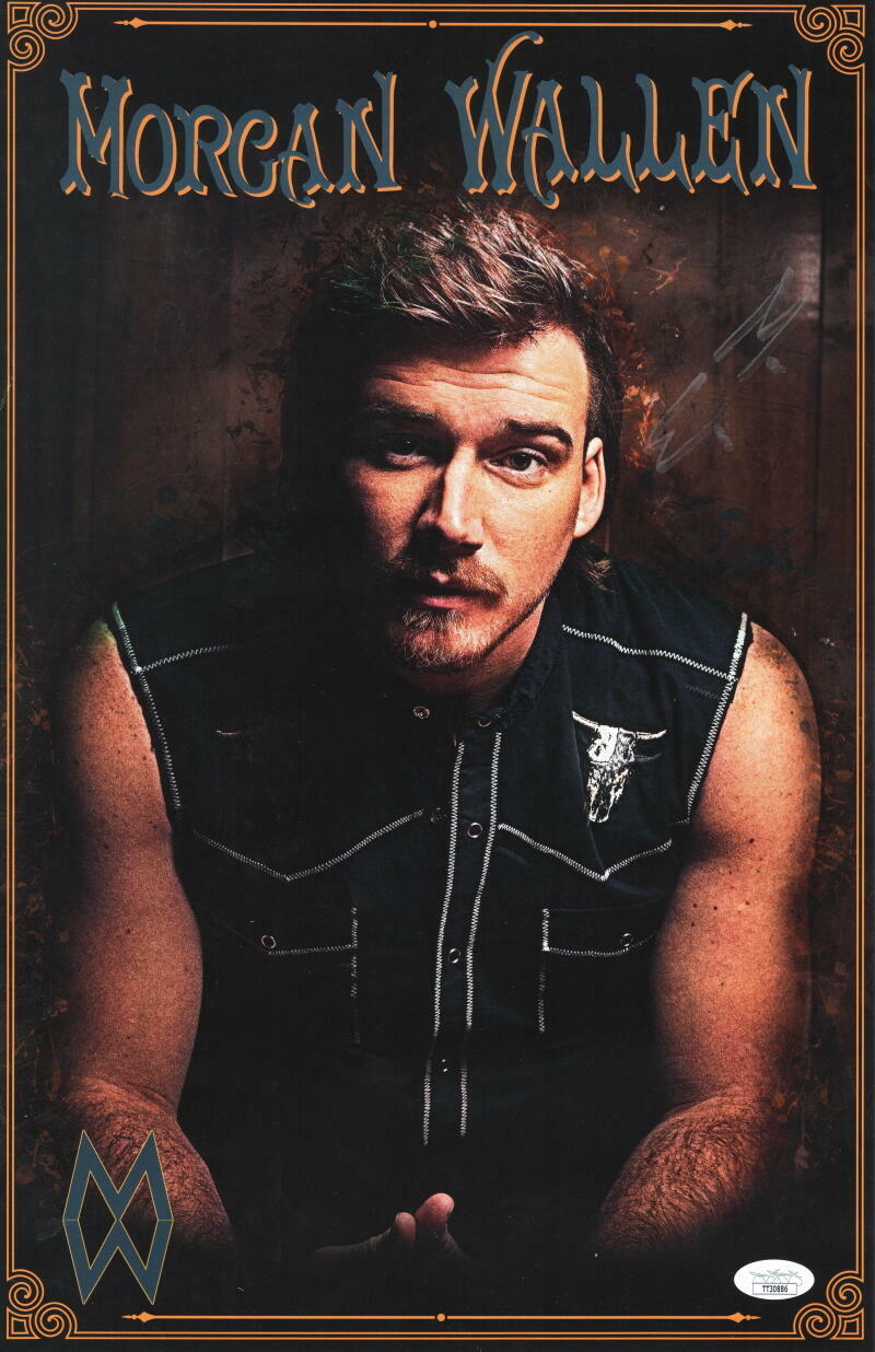 MORGAN WALLEN SIGNED AUTOGRAPH 11X17 CONCERT TOUR POSTER COUNTRY MUSIC STUD JSA