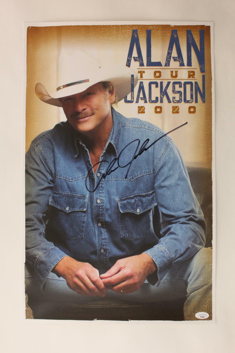 ALAN JACKSON SIGNED AUTOGRAPH 14X22 CONCERT POSTER - COUNTRY LEGEND 2020 JSA