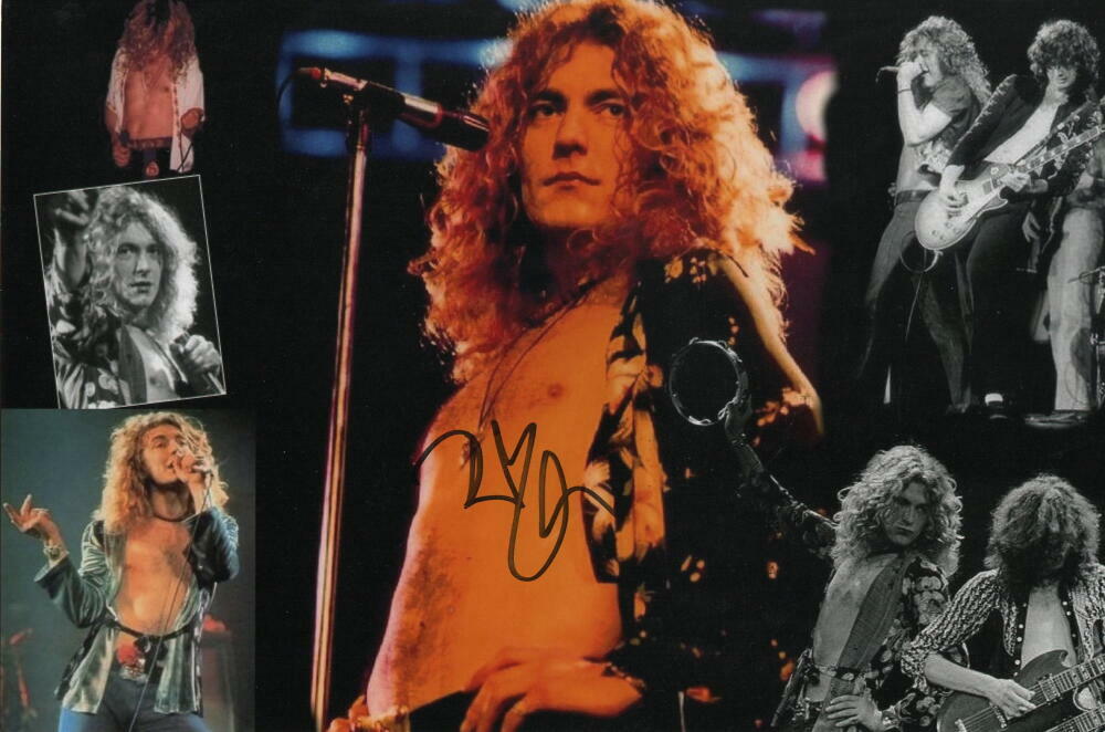 ROBERT PLANT SIGNED AUTOGRAPH 8X12 PHOTO - LED ZEPPELIN FRONTMAN ROCK ICON JSA