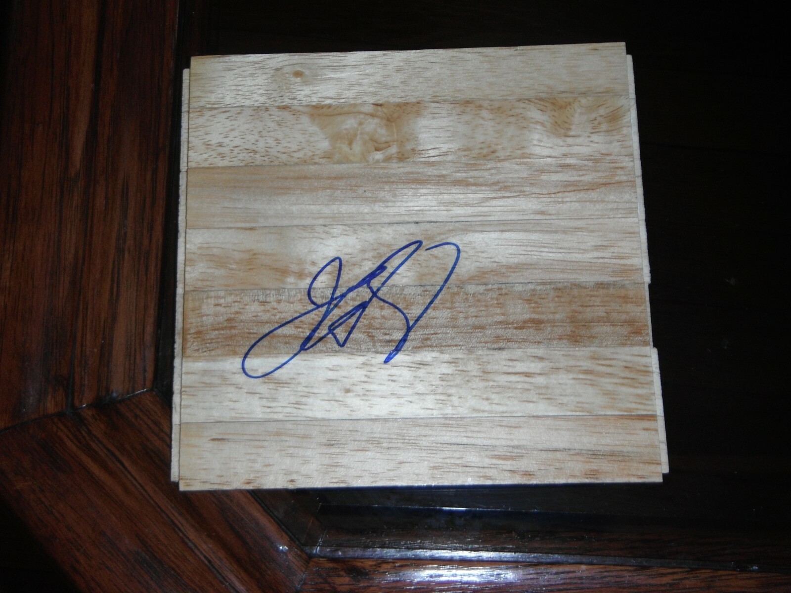 DALLAS MAVERICKS JASON KIDD SIGNED FLOOR TILE COLLECTIBLE MEMORABILIA