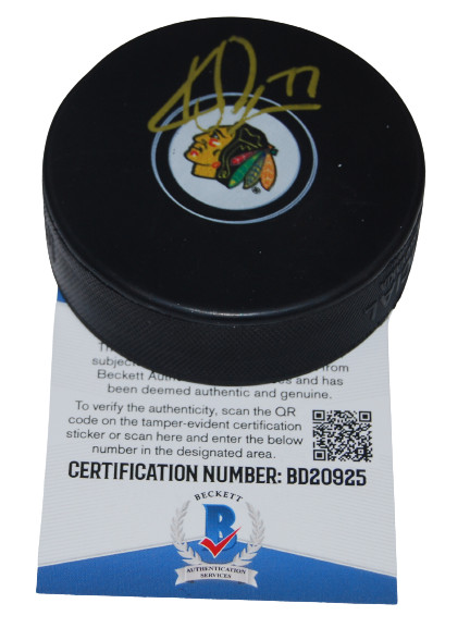 KIRBY DACH signed (CHICAGO BLACKHAWKS) Souvenir hockey puck BECKETT BAS BD20927