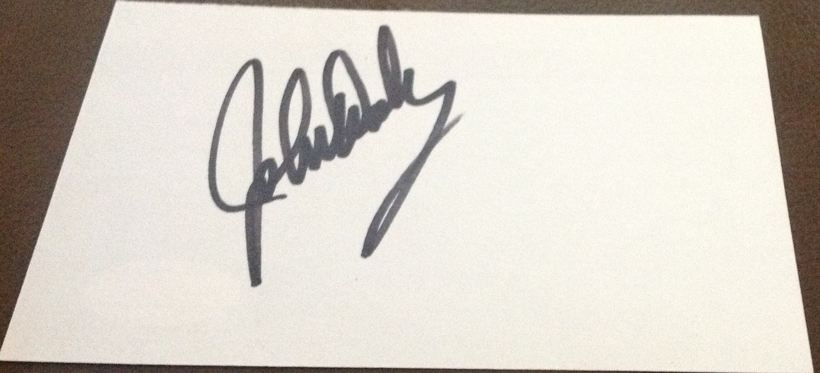 JOHN DALY MASTERS GOLF INDEX CARD WITH JSA STICKER COLLECTIBLE MEMORABILIA