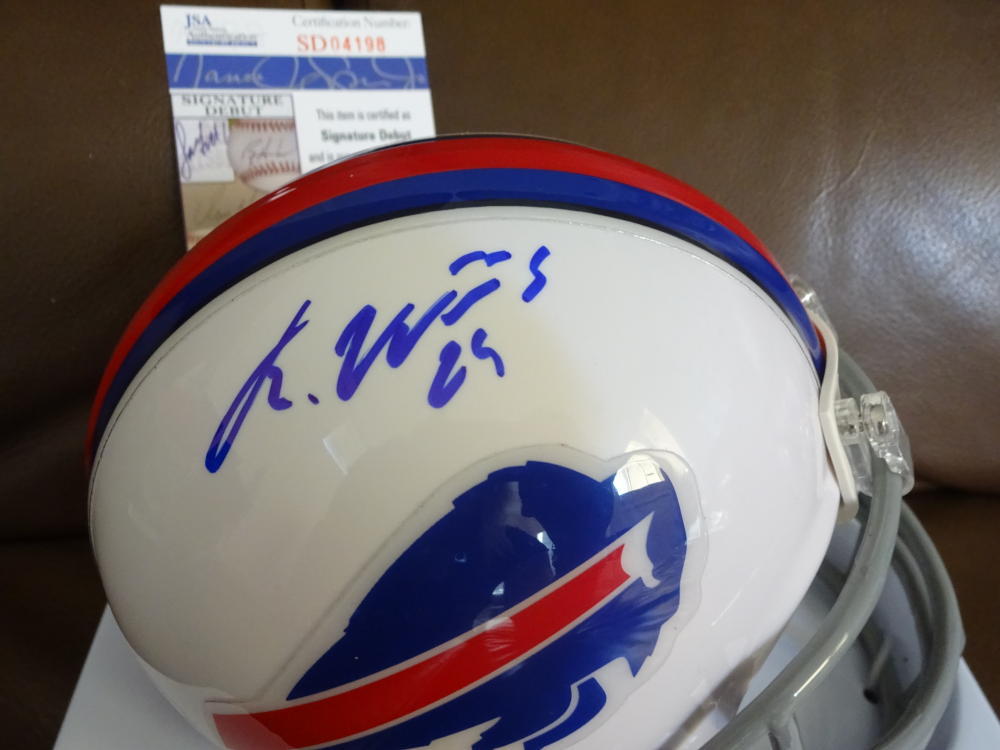 KARLOS WILLIAMS BUFFALO BILLS SIGNED AUTO MINI HELMET JSA SD 04198