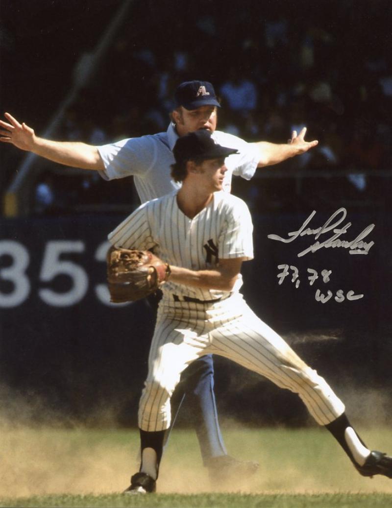 FRED STANLEY 77-78 WSC NEW YORK YANKEES SIGNED AUTOGRAPHED W/COA