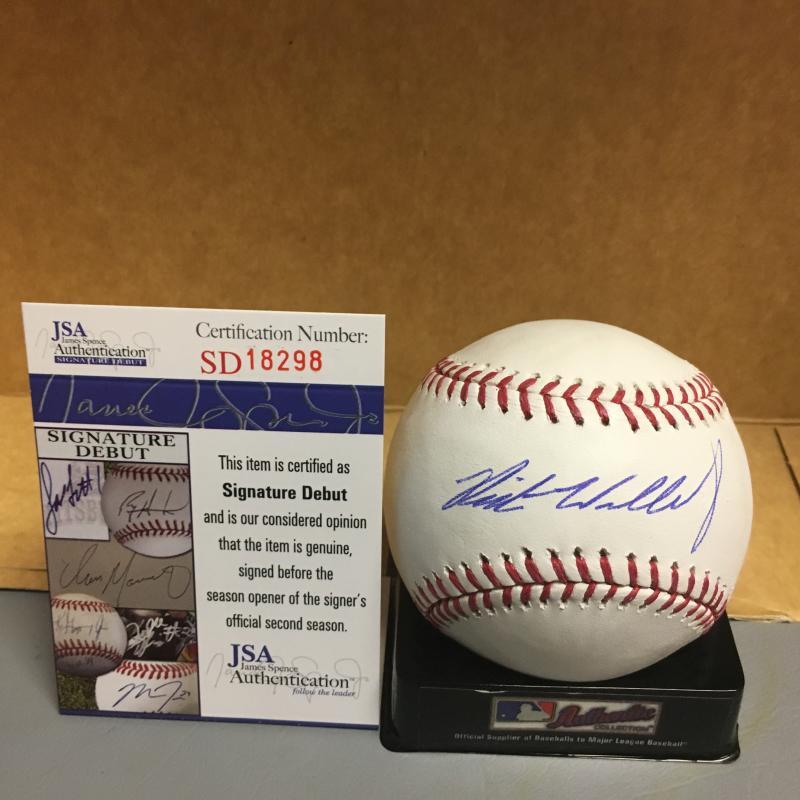 NICK WILLIAMS PHILADELPHIA PHILLIES SIGNATURE DEBUT M.L. SIGNED BASEBALL JSA SD1