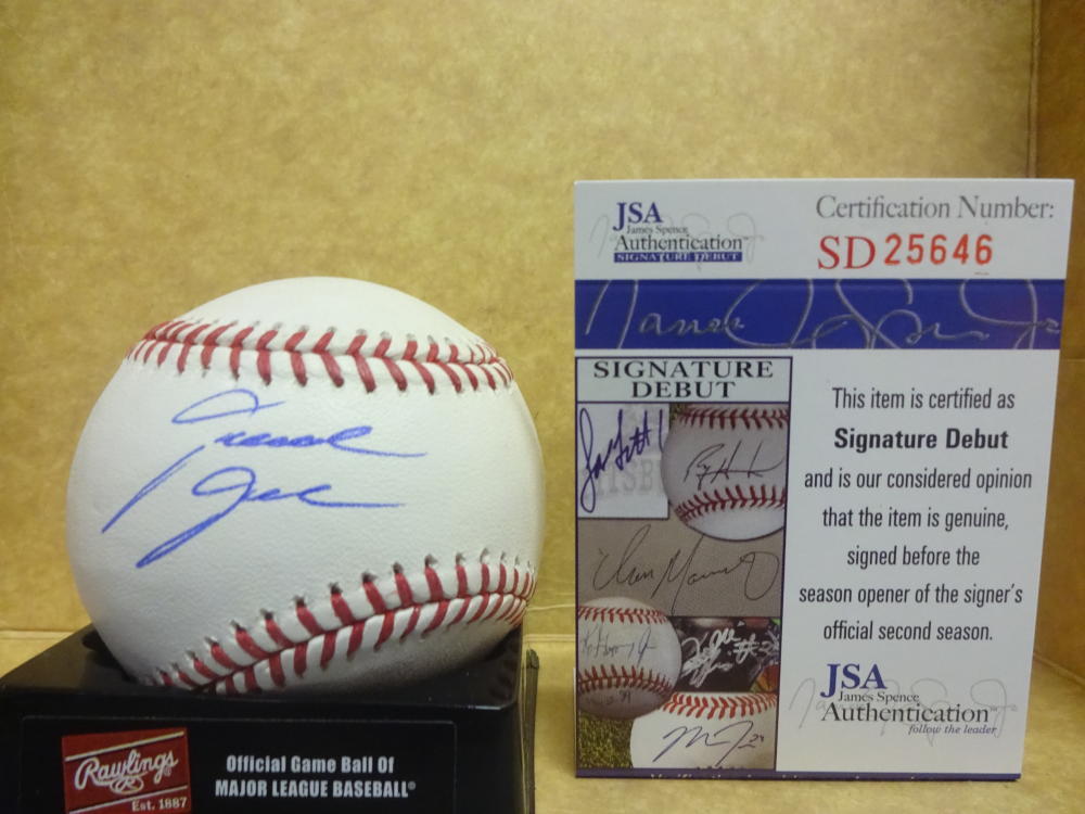 DAVID DAHL COLORADO ROCKIES SIGNATURE DEBUT SIGNED M.L. BASEBALL JSA SD25646