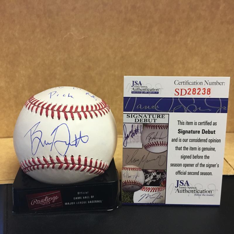 BRAXTON GARRETT MIAMI MARLINS 1ST ROUND PICK M.L. BASEBALL JSA SD28238