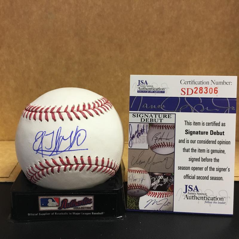 EDDY MARTINEZ CHICAGO CUBS SIGNED M.L. BASEBALL JSA SD28306