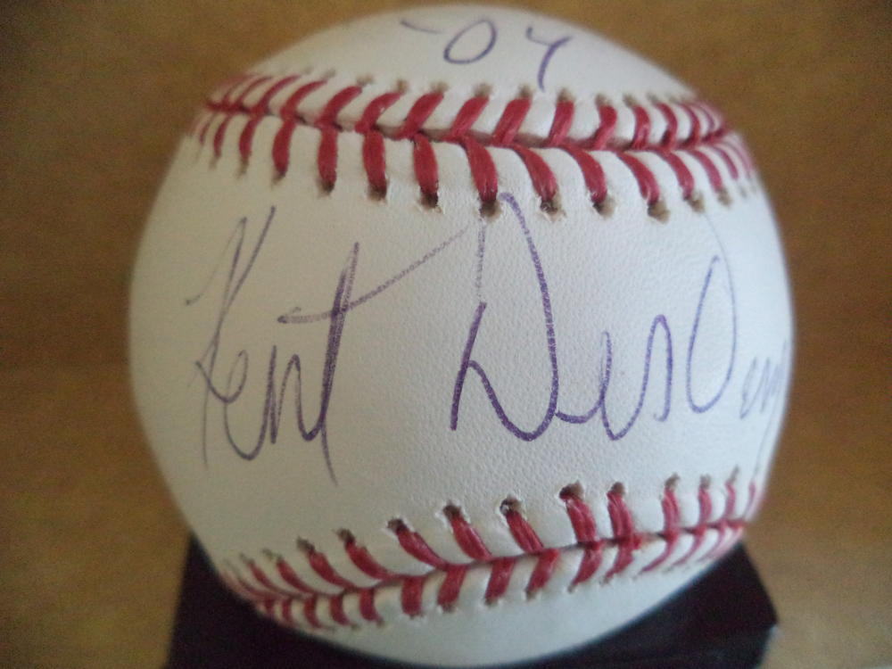 KENT DESORMEAUX HOF 94 HORSE JOCKEY SIGNED AUTOGRAPHED M.L. BASEBALL W/COA