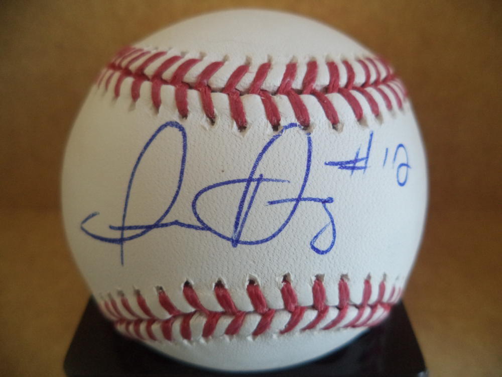 ISAN DIAZ MIAMI MARLINS SIGNED AUTOGRAPHED M.L. BASEBALL W/COA