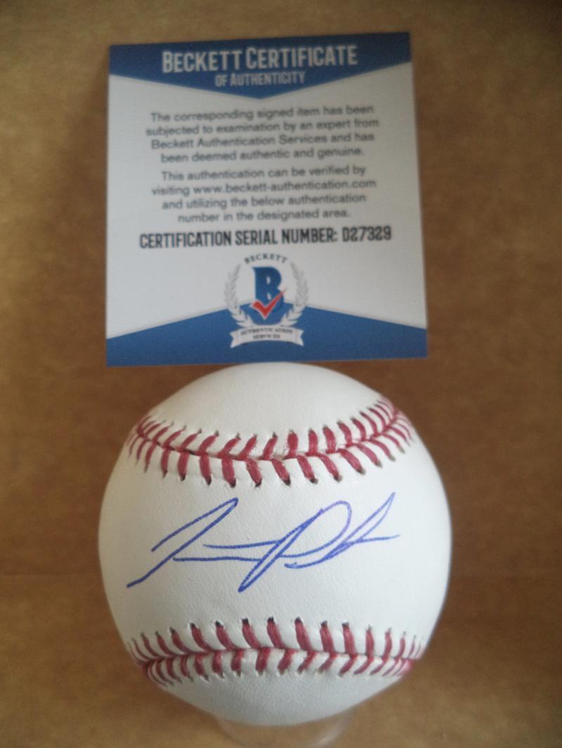 JARRETT PARKER SAN FRANCISCO GIANTS SIGNED AUTO M.L. BASEBALL BECKETT D27329