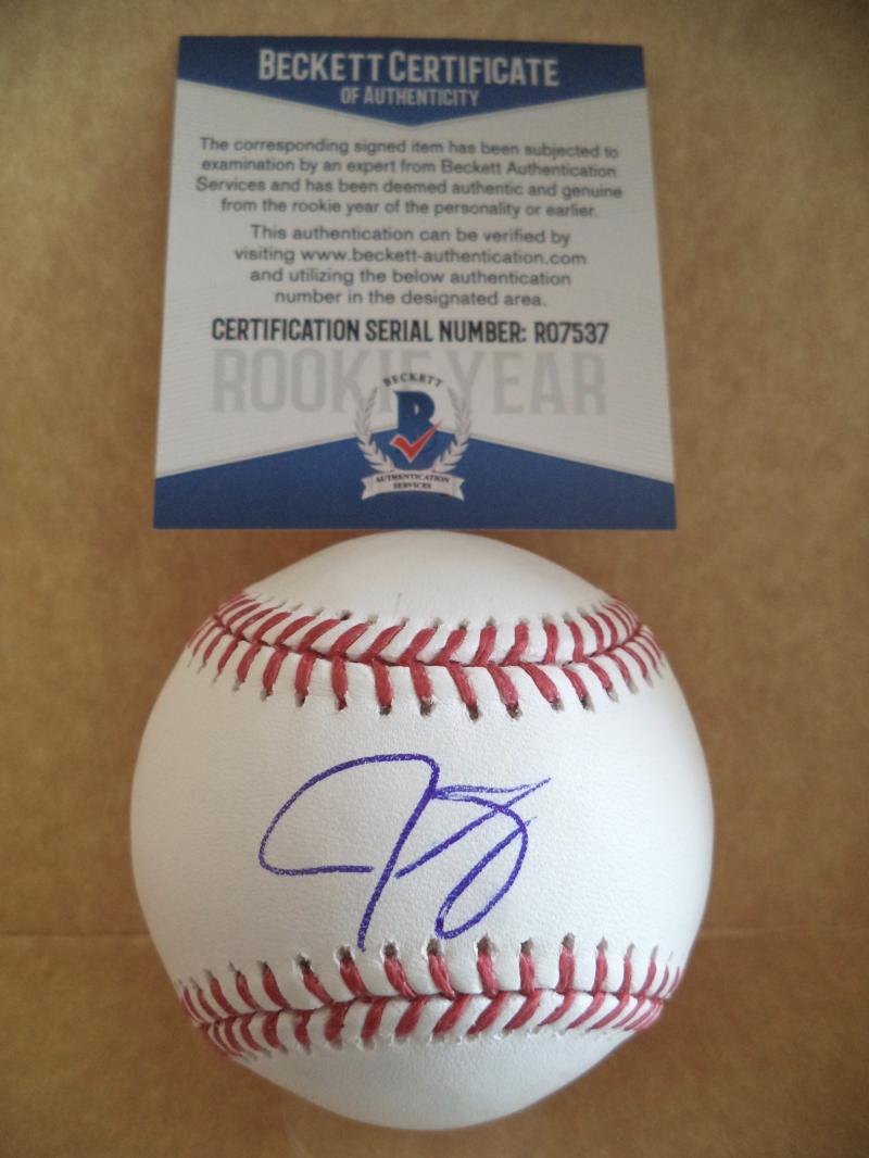 JORDAN SHEFFIELD LA DODGERS ROOKIE YEAR SIGNED AUTO ML BASEBALL BECKETT R07537