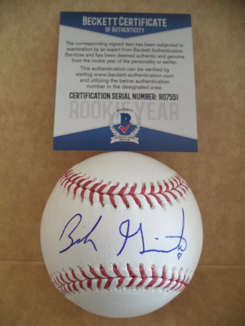 ZACK GRANITE MINNESOTA TWINS ROOKIE YEAR SIGNED M.L. BASEBALL BECKETT R07551 COLLECTIBLE MEMORABILIA