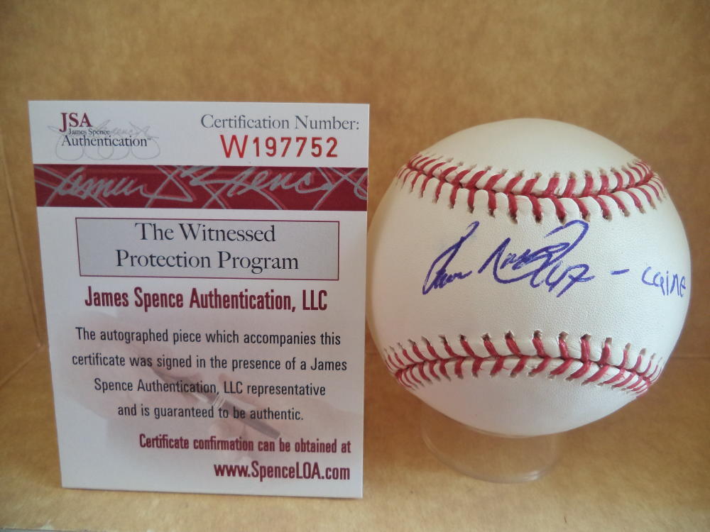 IVAN NOVA - CAINE PITTSBURGH PIRATES SIGNED AUTOGRAPH M.L. BASEBALL JSA W197752