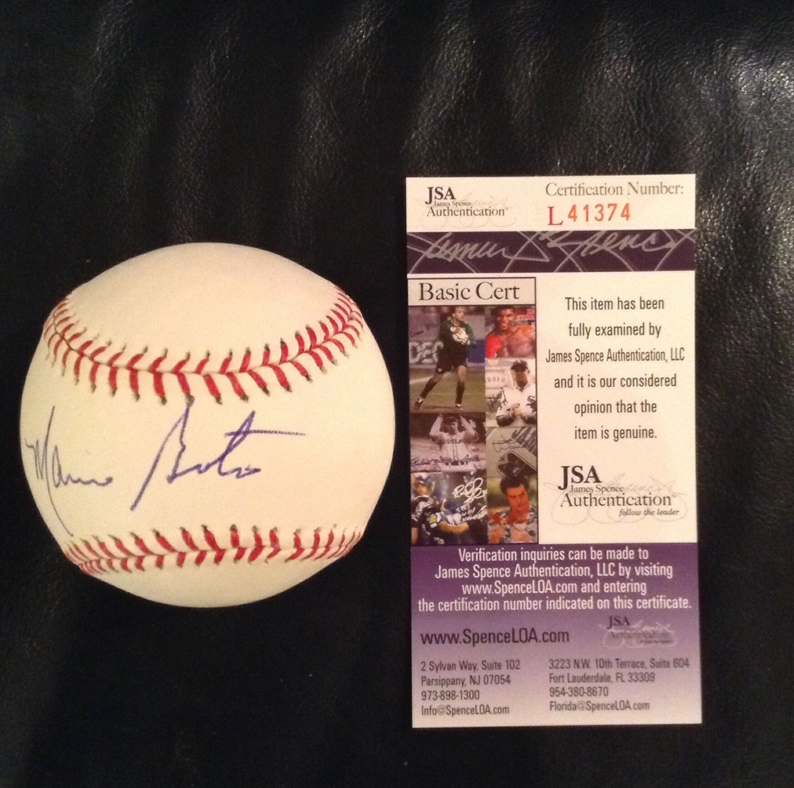 MARIO SOTO CINCINNATI REDS SIGNED AUTOGRAPHED BASEBALL JSA L41374