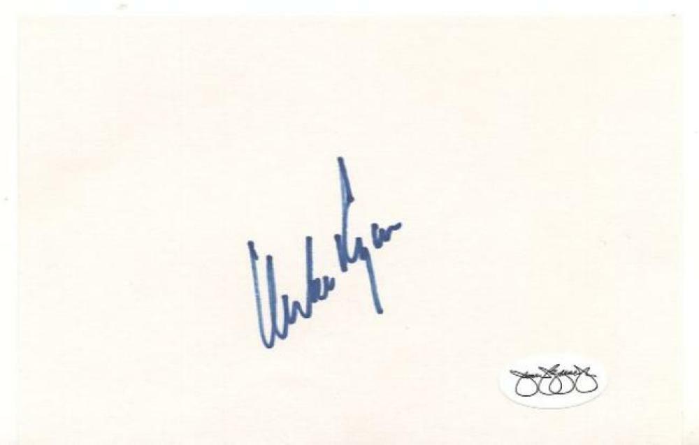 MIKE RYAN PHILLIES/RED SOX SIGNED JUMBO INDEX CARD JSA SOA COLLECTIBLE MEMORABILIA