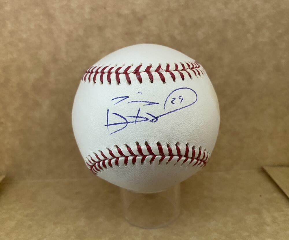 BRIAN BOCOCK SAN FRANCISCO GIANTS/PHILLIES SIGNED AUTO M.L. BASEBALL W/ COA
