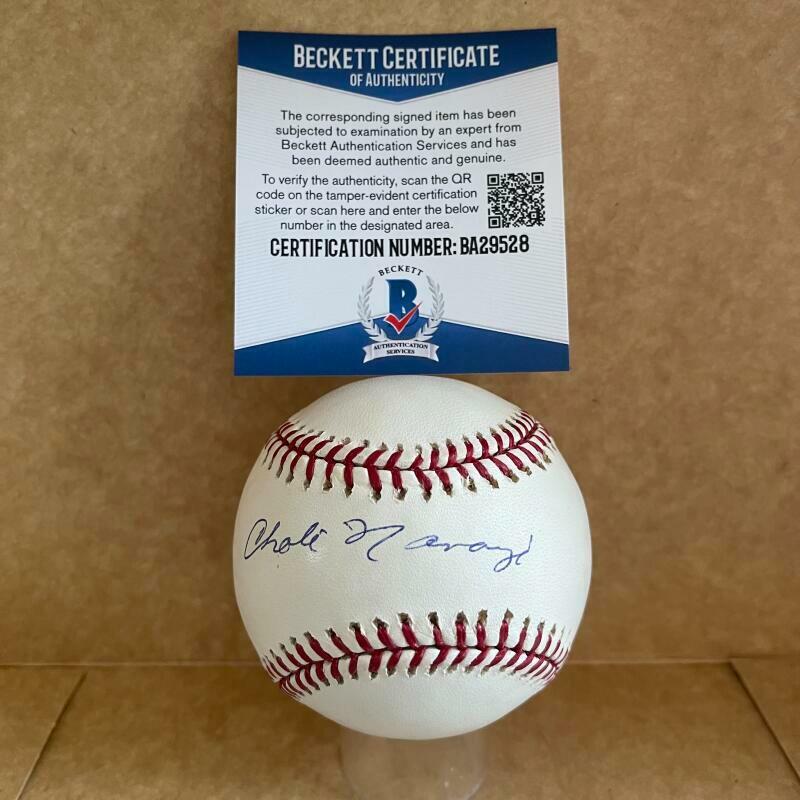 CHOLI NARANJO PITTSBURGH PIRATES SIGNED AUTO M.L. BASEBALL BAS BA29528