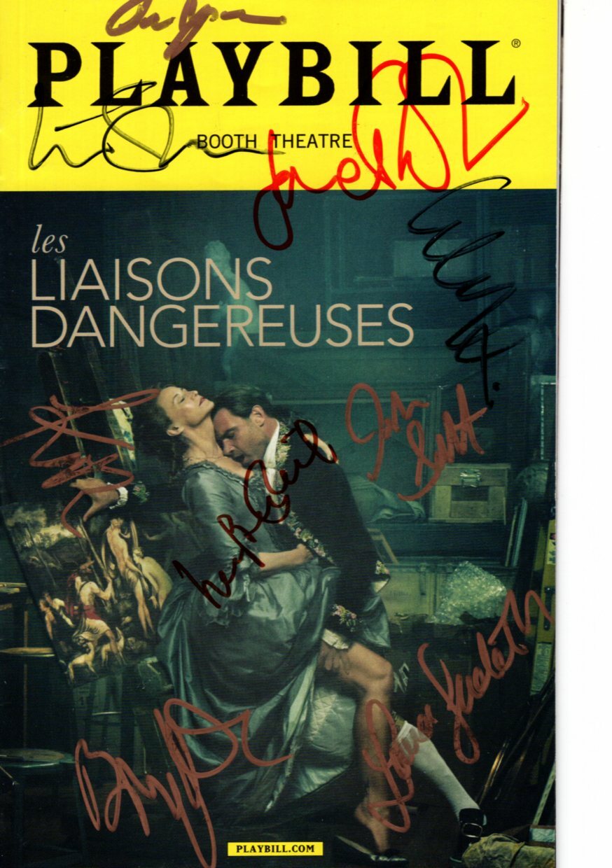 LES LIAISONS DANGEREUSES signed CAST playbill LIEV SCHREIBER JANET MCTEER