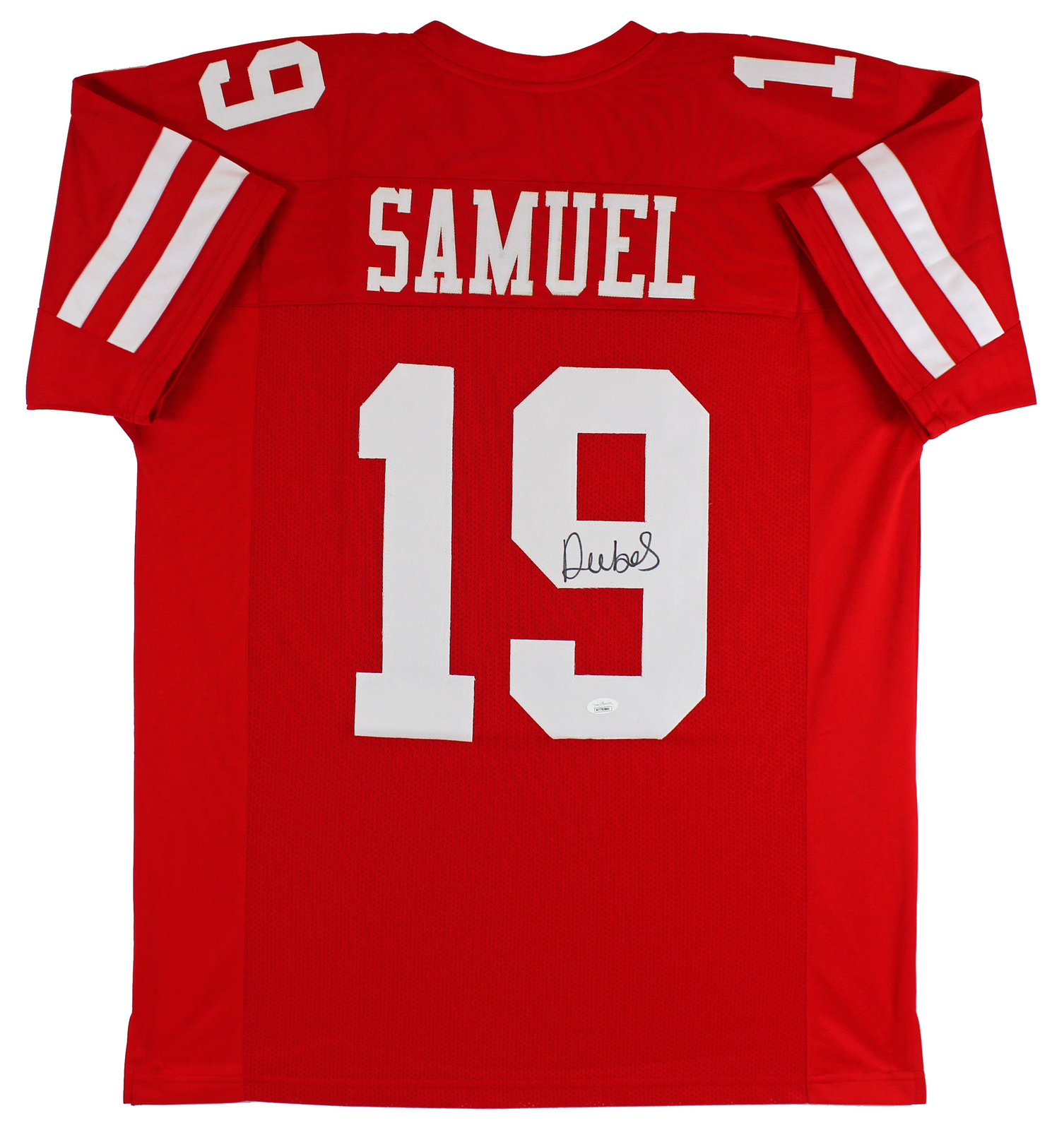 Deebo Samuel Authentic Signed Red Pro Style Jersey Autographed JSA Witness