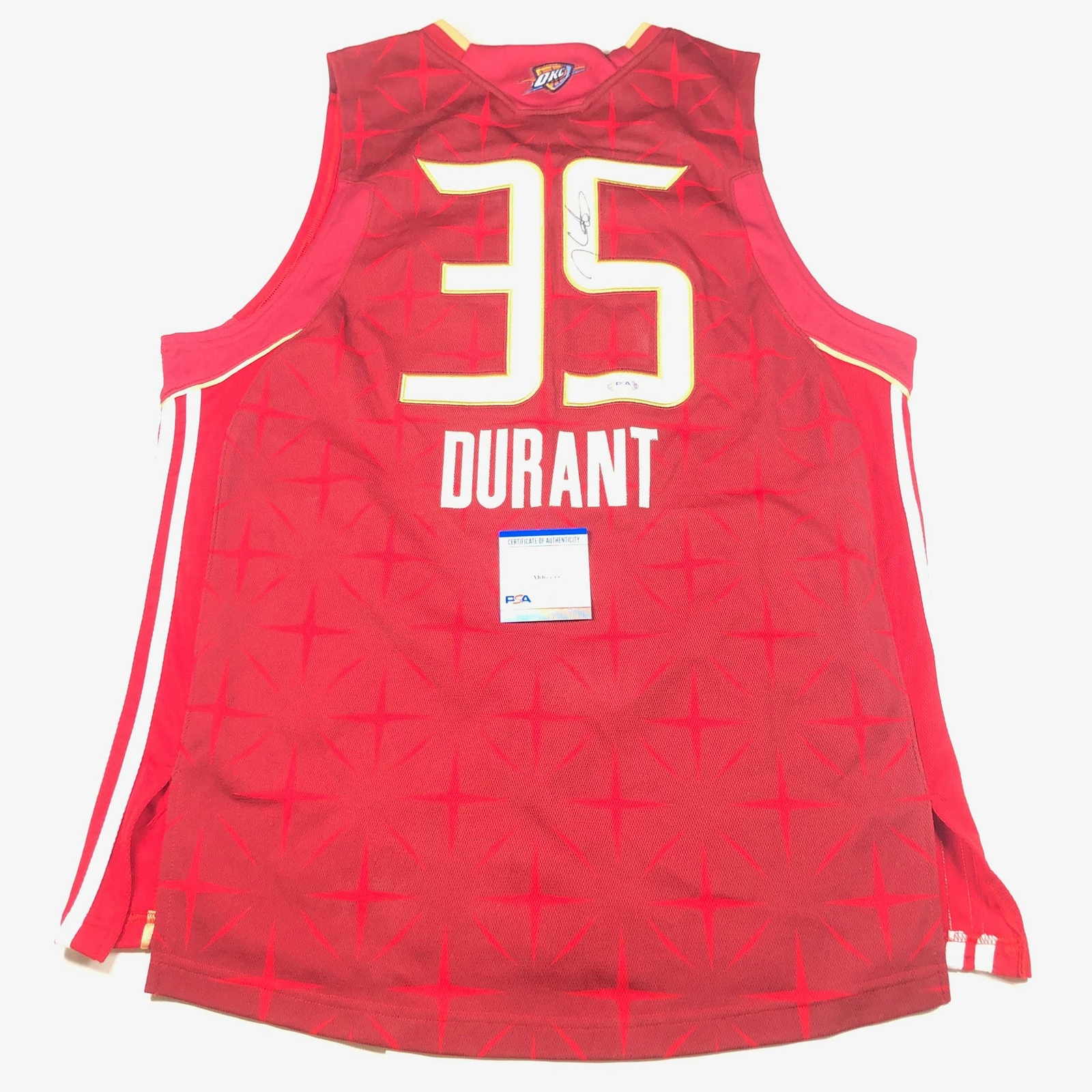 Kevin Durant signed jersey PSA/DNA Allstar Game Autographed Nets
