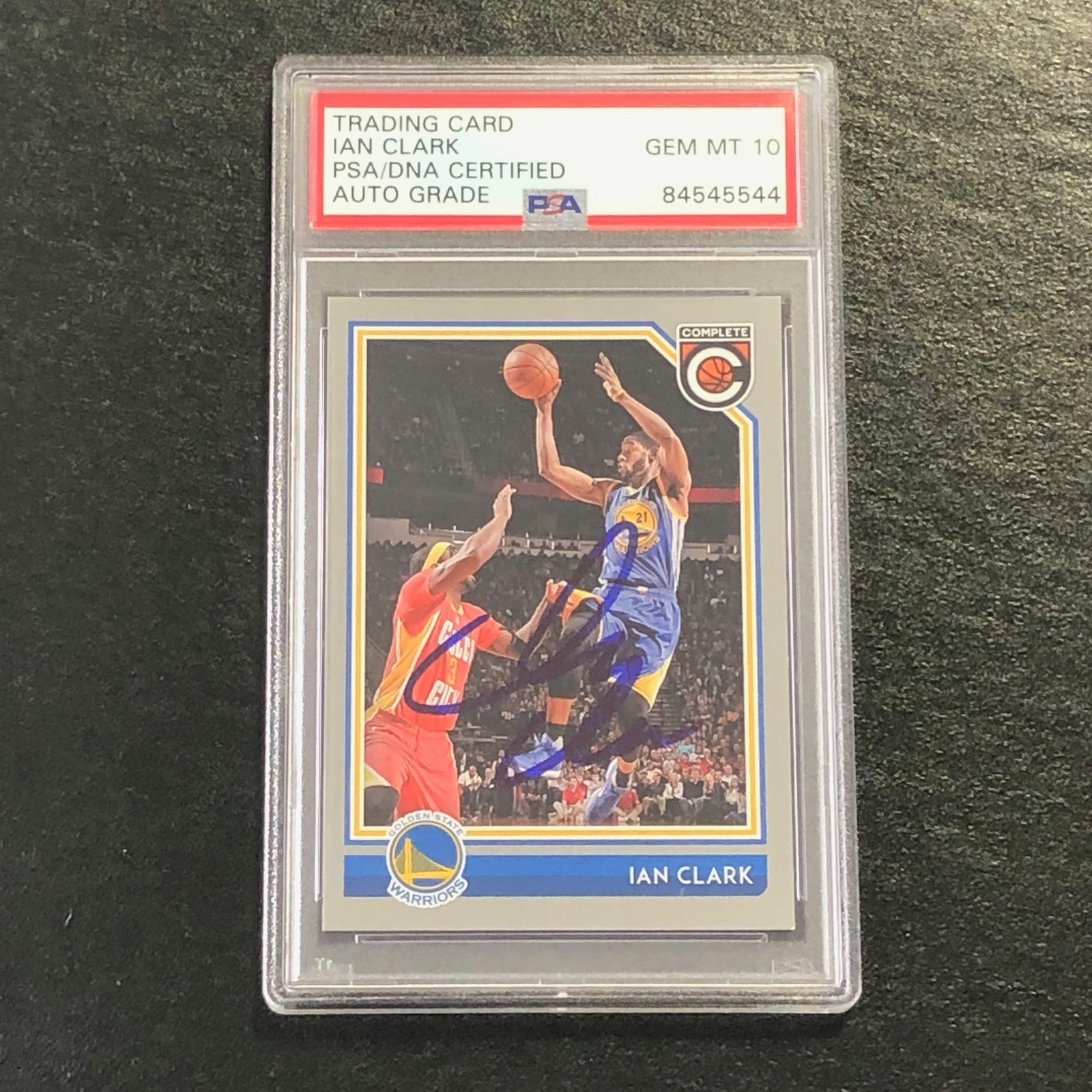 2016-17 Panini Complete #373 Ian Clark Signed Card AUTO 10 PSA Slabbed Warriors
