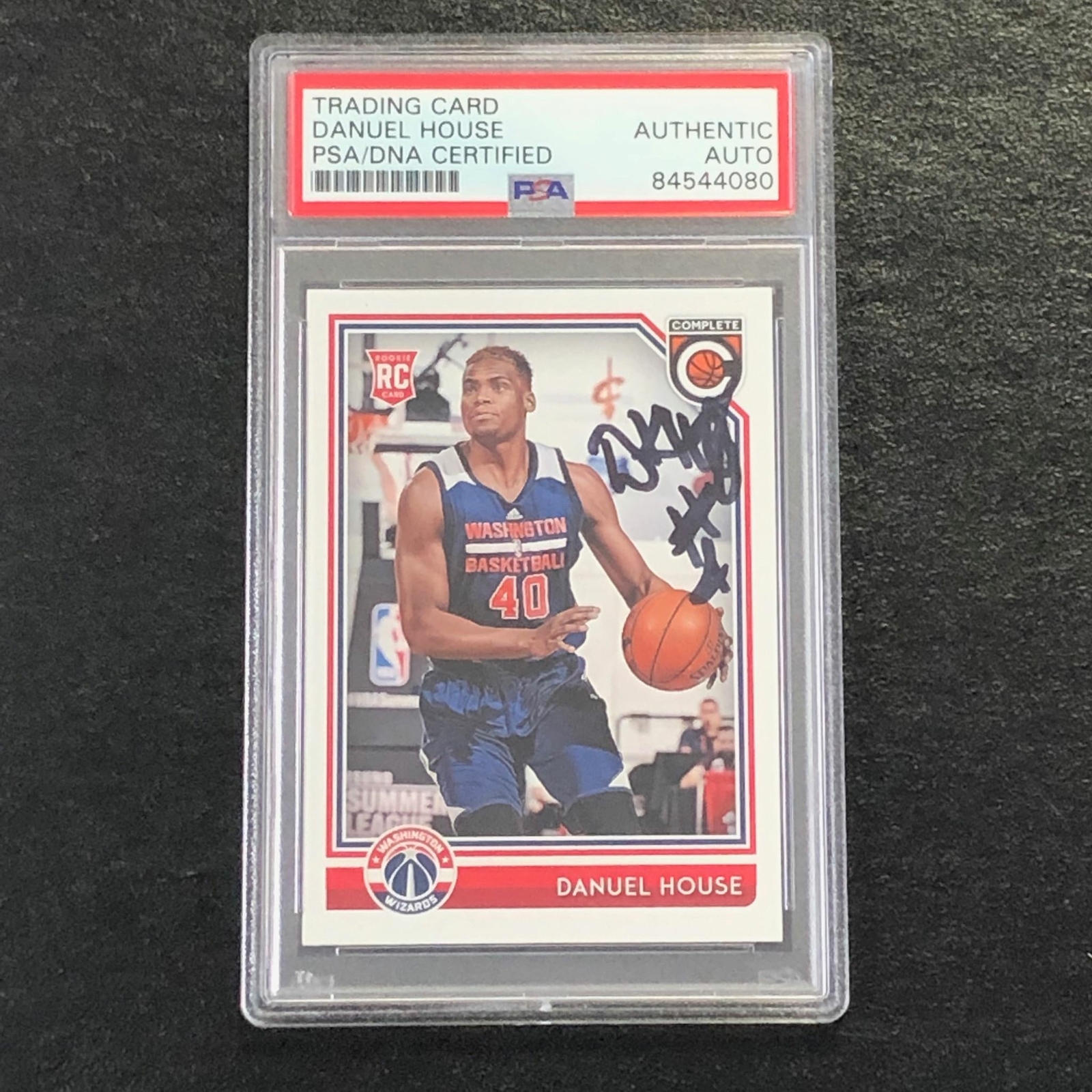 2016-17 Panini Complete #390 DANUEL HOUSE Signed Card AUTO PSA Slabbed RC Wizard
