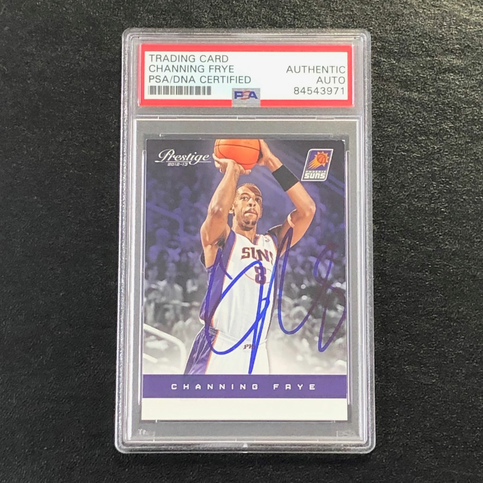 2012-13 Panini Prestige #47 Channing Frye Signed Card AUTO PSA Slabbed Suns
