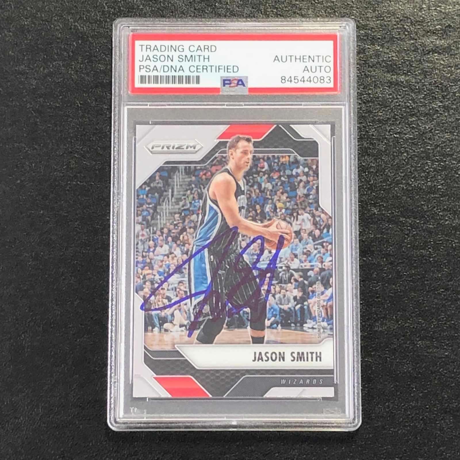 2016-17 Panini Prizm #300 Jason Smith Signed Card AUTO PSA Slabbed Wizards
