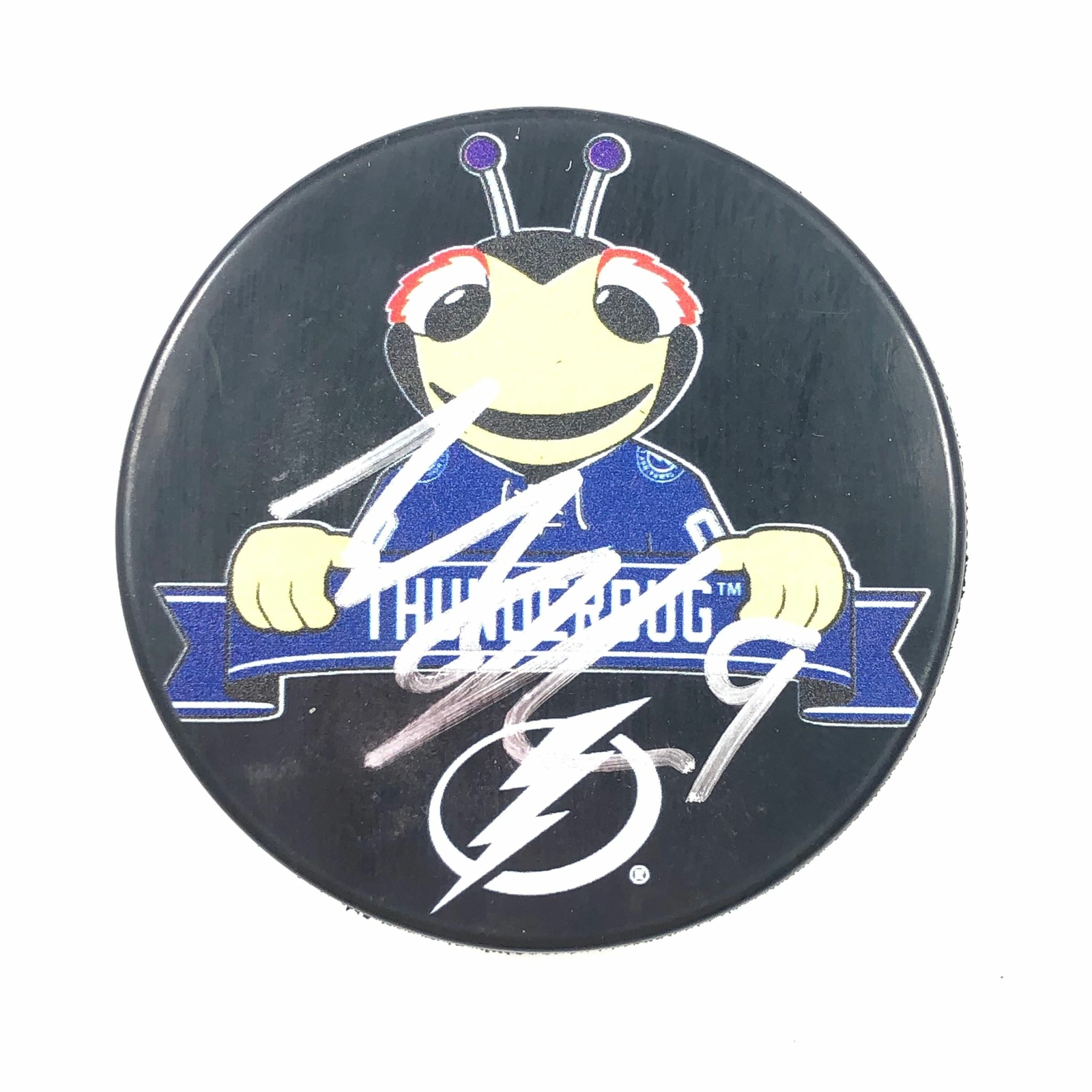 TYLER JOHNSON signed Hockey Puck PSA/DNA Tampa Bay Lightning Autographed
