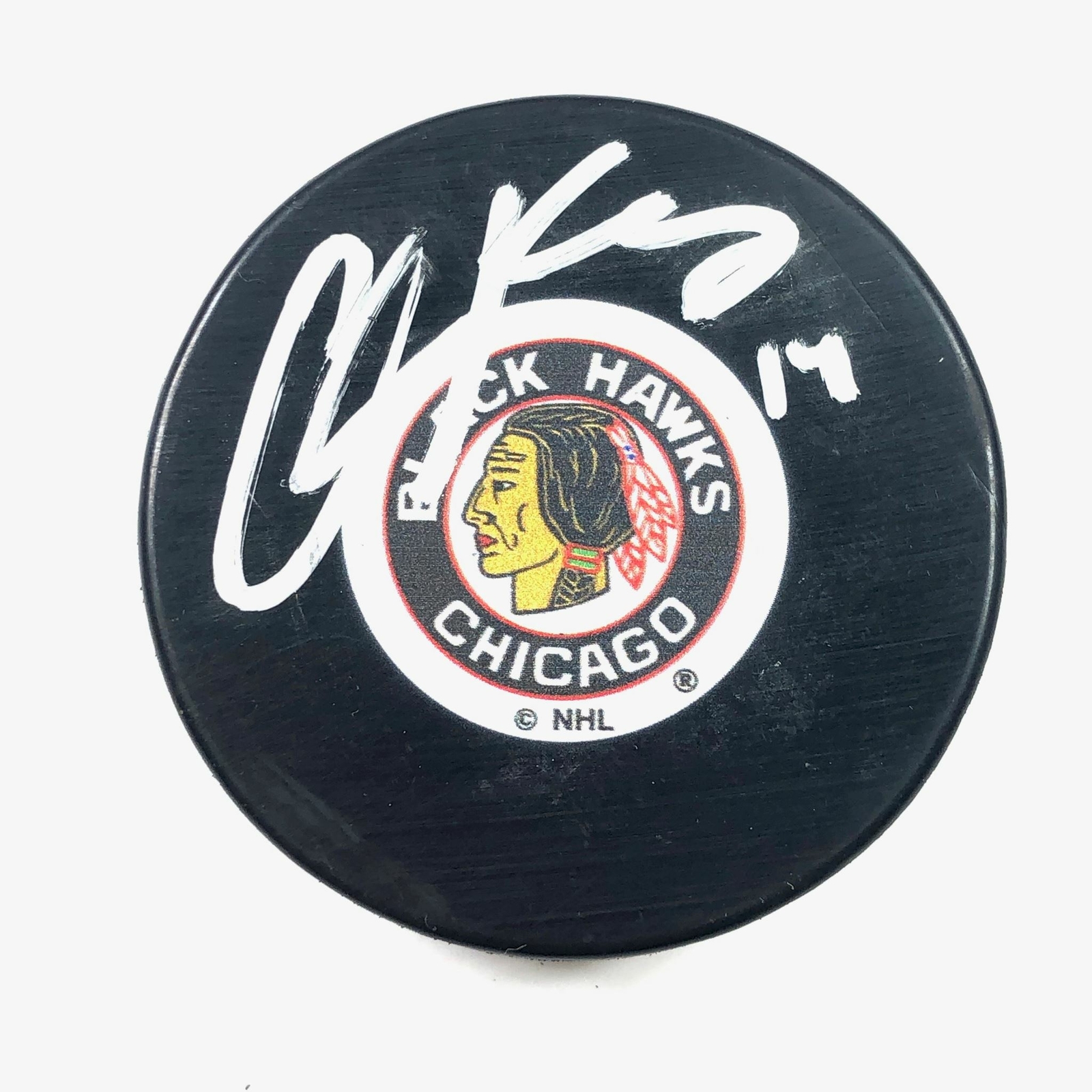 CHRIS KUNITZ signed Hockey Puck PSA/DNA Chicago Blackhawks Autographed
