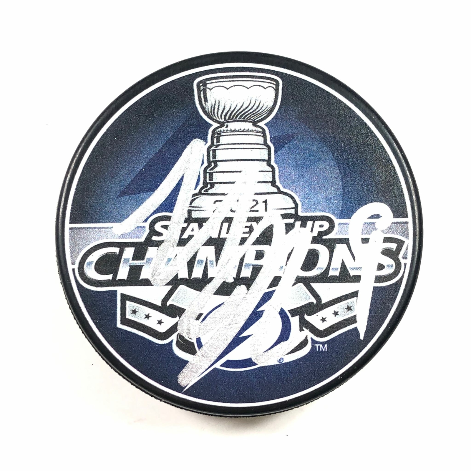 TYLER JOHNSON signed Hockey Puck PSA/DNA Chicago Blackhawks Autographed
