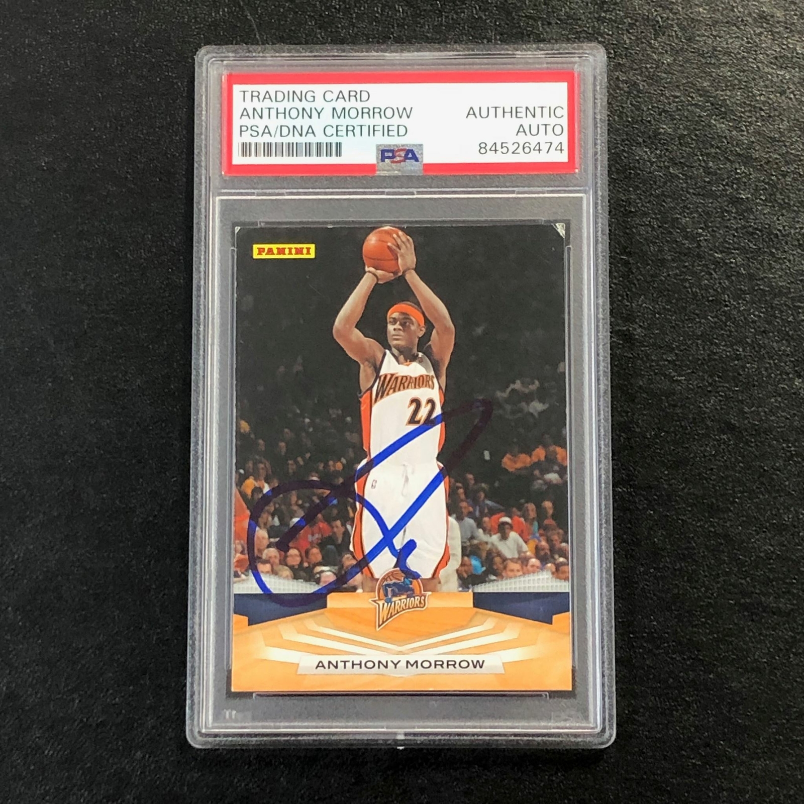 2009-10 Panini Basketball #247 ANTHONY MORROW Signed Card AUTO PSA/DNA Slabbed W
