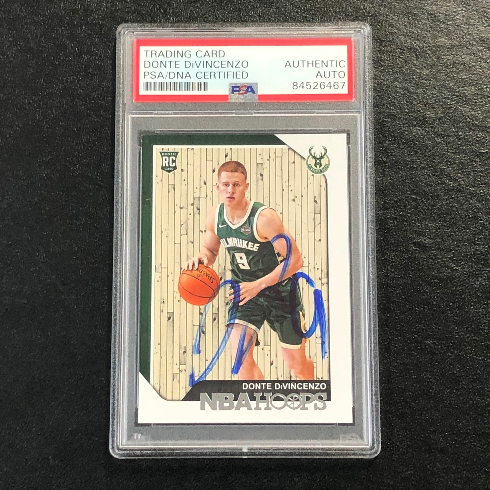 2018-19 NBA Hoops #246 DONTE DIVINCENZO Signed Card AUTO PSA/DNA Slabbed RC Buck
