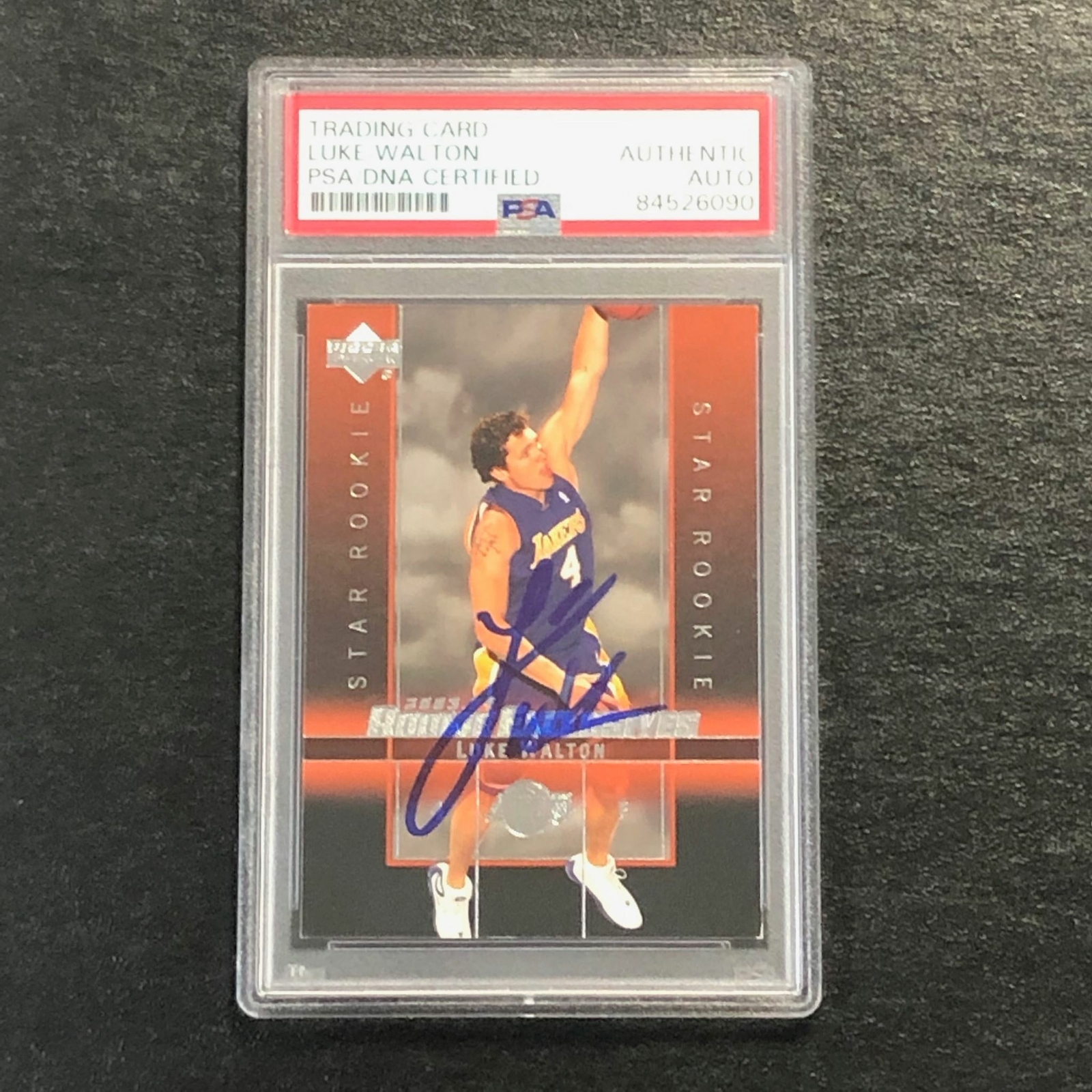 2003 Upper Deck Star Rookie #27 Luke Walton Signed Card AUTO PSA Slabbed RC Lake
