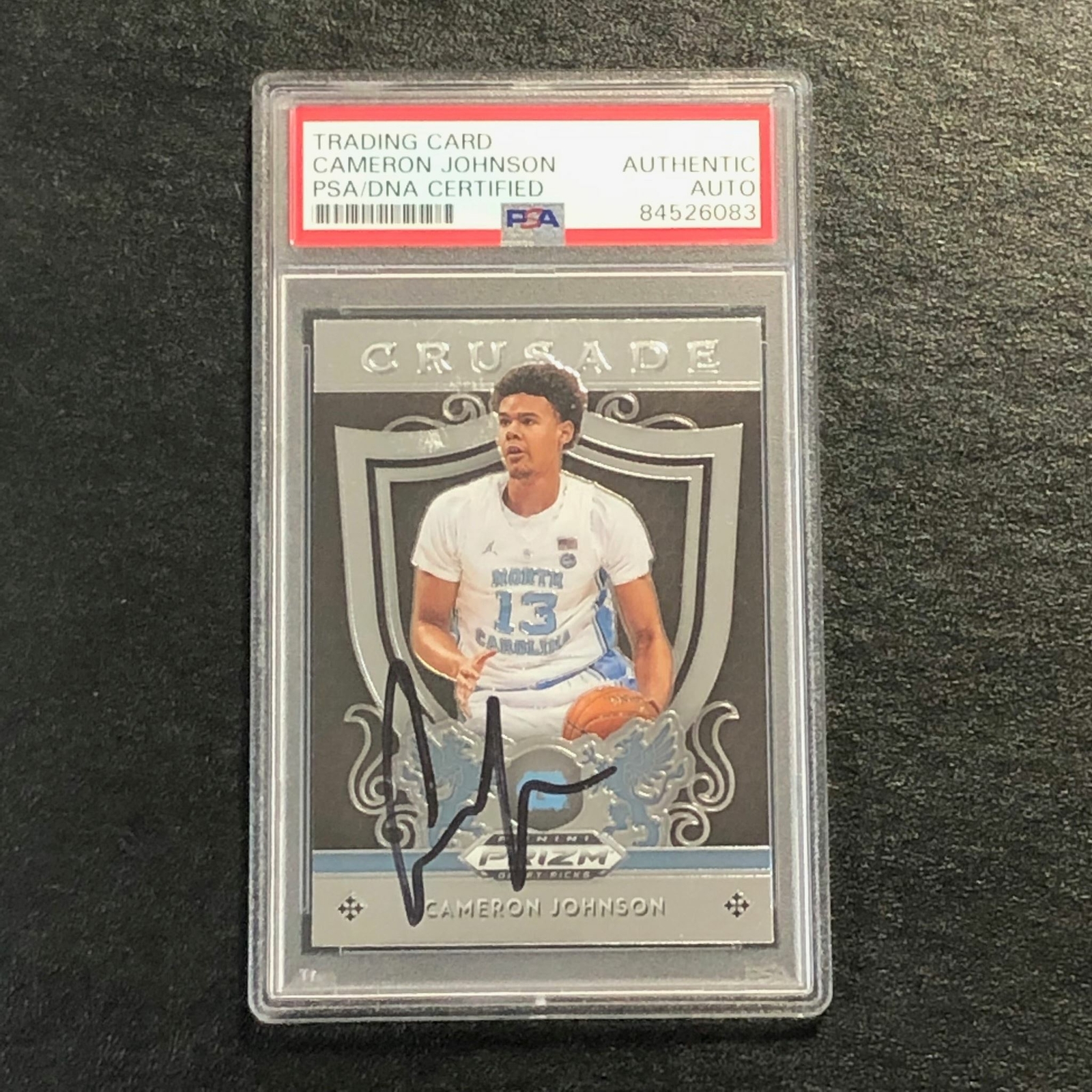2019-20 Panini Prizm Draft Picks #32 Cameron Johnson Signed Card PSA Slabbed Aut
