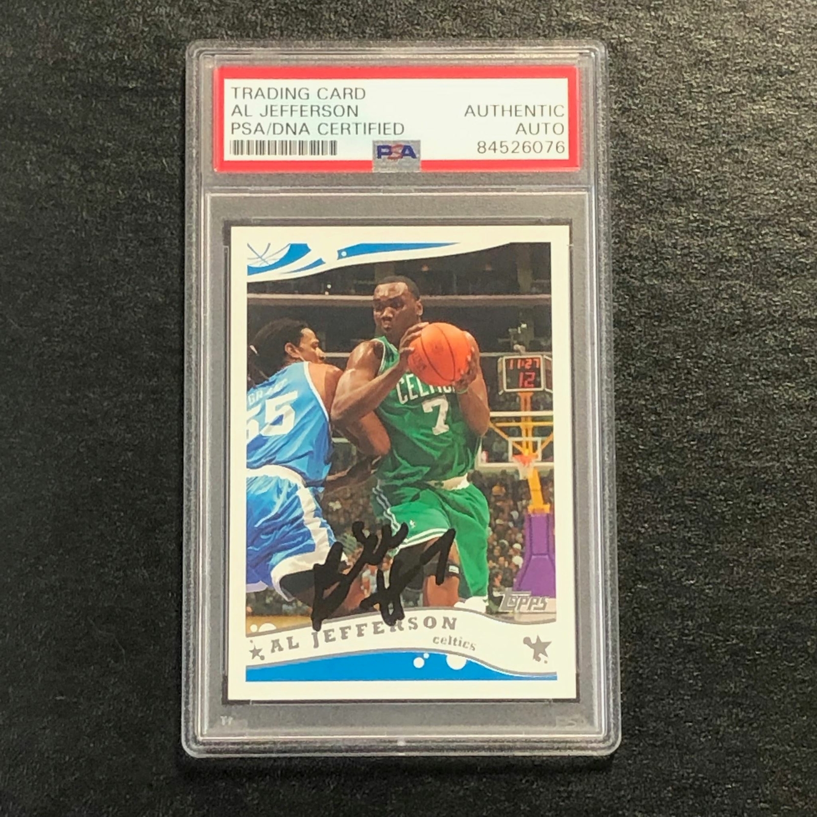 2005-06 Topps #105 Al Jefferson Signed Card AUTO PSA Slabbed Celtics
