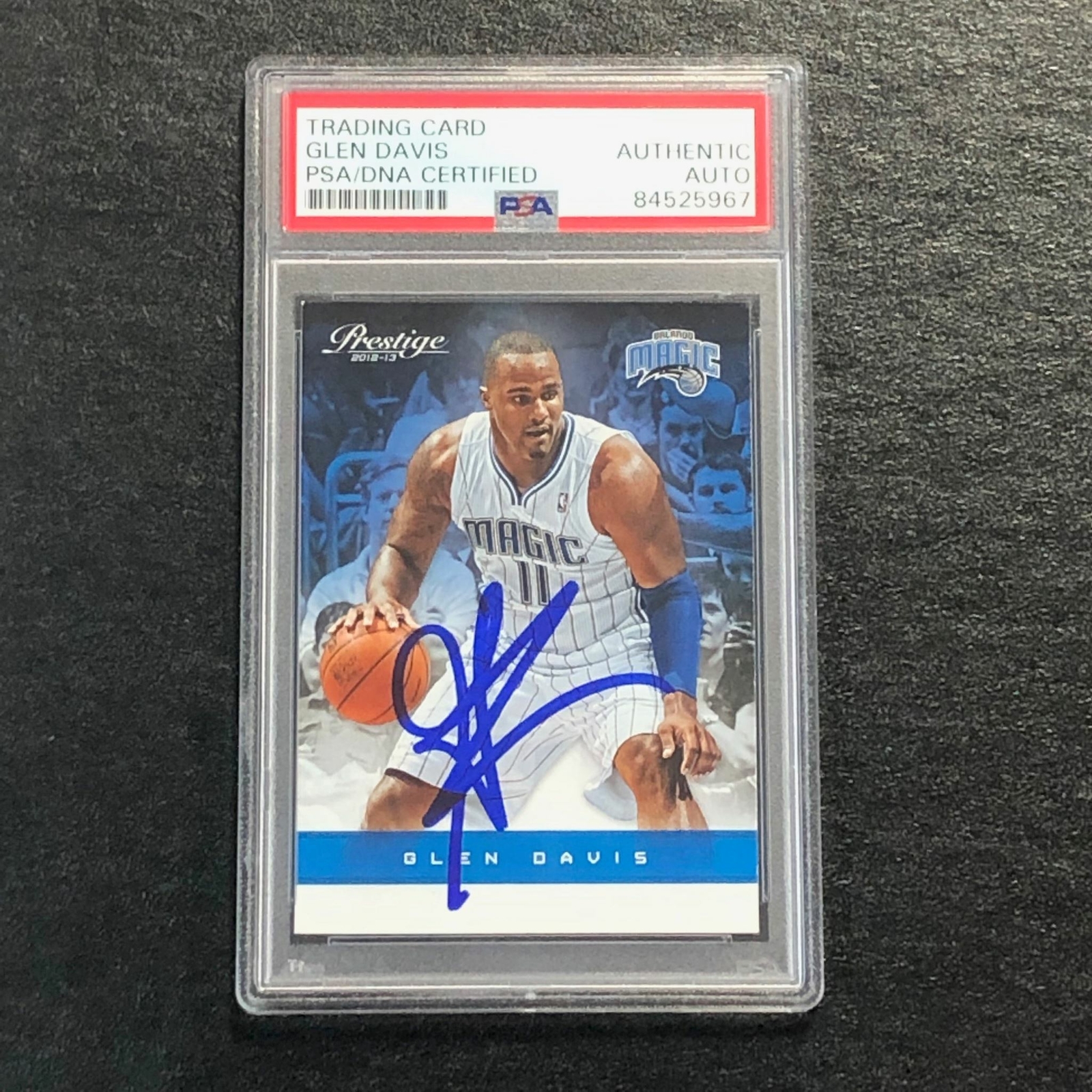 2012-13 Panini Prestige #34 Glen Davis Signed Card AUTO PSA/DNA Slabbed Magic
