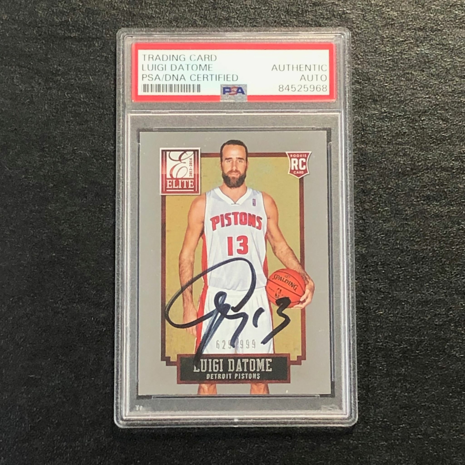 2013-14 Elite Basketball #219 Luigi Datome Signed Card AUTO PSA Slabbed RC Pisto
