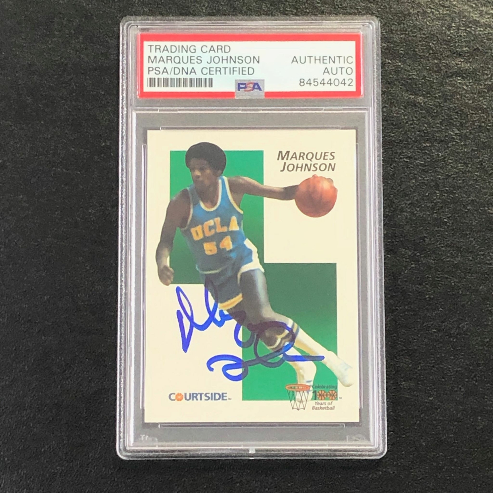 1992 Courtside Flashbacks #19 Marques Johnson Signed AUTO PSA/DNA UCLA
